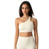 Magic Asymmetric One Shoulder Sports Bra | Breathable Removable Pads - Magic Bra