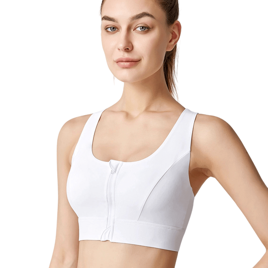Magic Front Closure Sculpting Sports Bra | Wireless Racerback Design