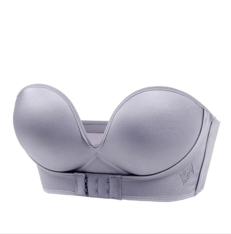 Magic Strapless Front Buckle Bra, Backless Bra Design, Push Up, Low ...
