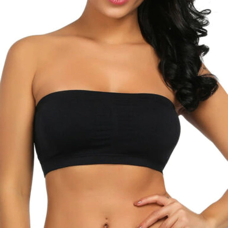 Magic Bandeau Bra, Strapless Invisible Bonded Bandeau, Supportive