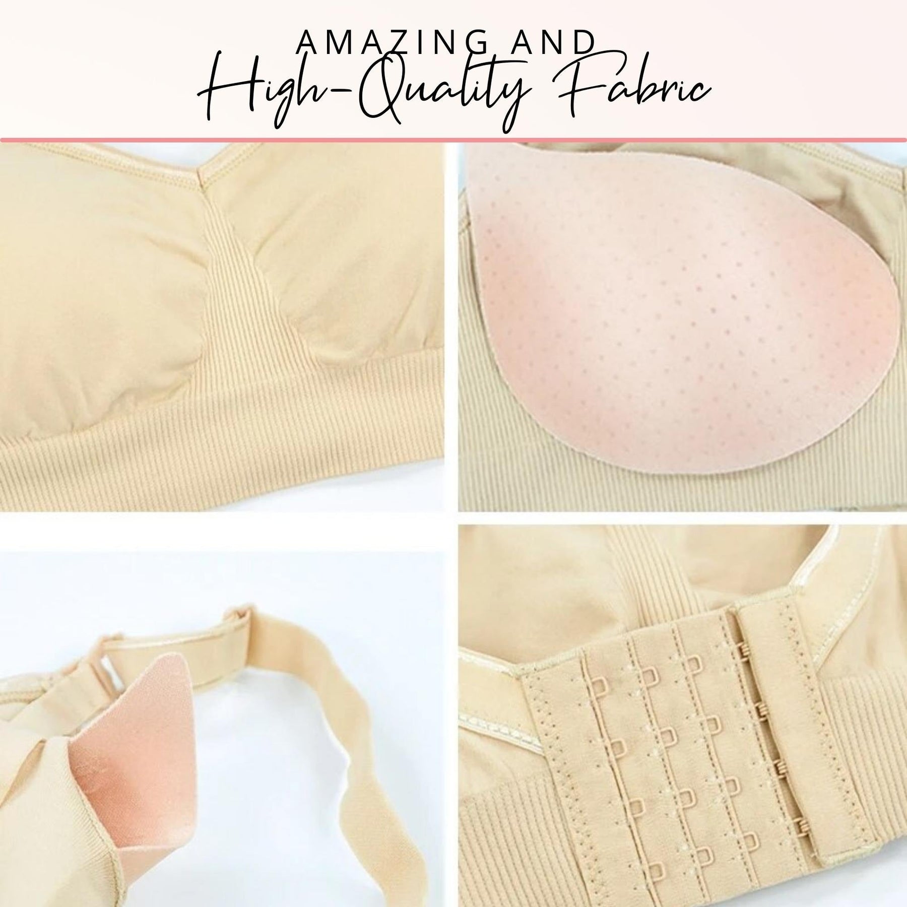 Magic Seamless Nursing Push Up Bra, Comfy Wireless Padded Bra With ...